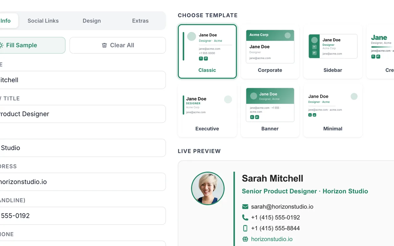 Email Signature Generator