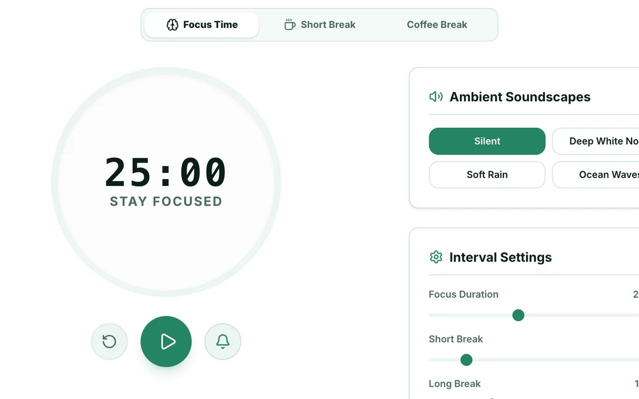 Focus Pomodoro Timer