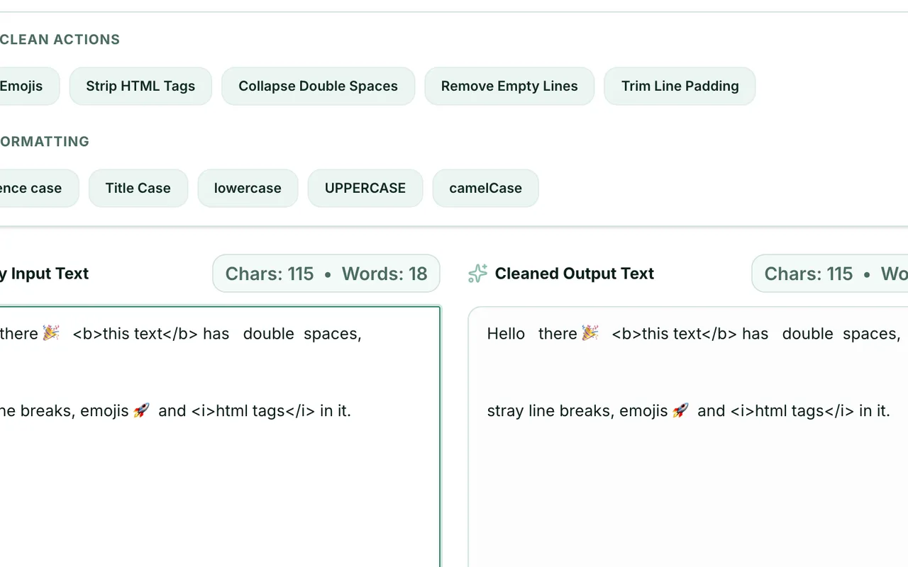Text Cleaner